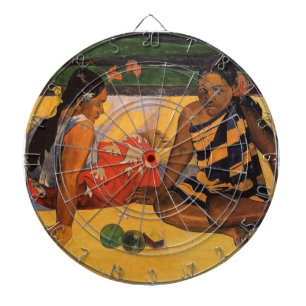 Gauguin French Polynesia Tahiti Women Painting Dartboard With Darts