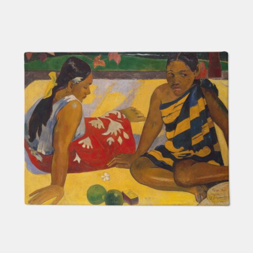 Gauguin French Polynesia Tahiti Women Painting Doormat