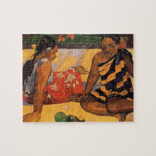 Gauguin French Polynesia Tahiti Women Painting Jigsaw Puzzle