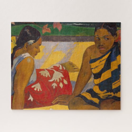 Gauguin French Polynesia Tahiti Women Painting Jigsaw Puzzle