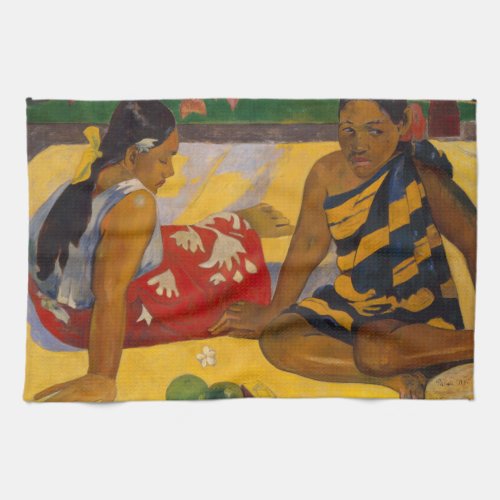 Gauguin French Polynesia Tahiti Women Painting Kitchen Towel