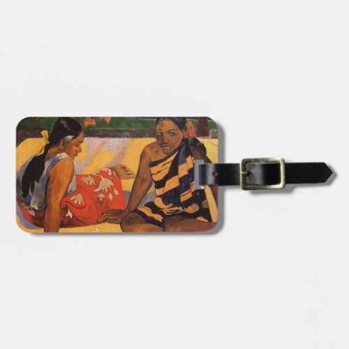Gauguin French Polynesia Tahiti Women Painting Luggage Tag