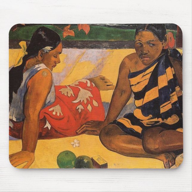 Gauguin French Polynesia Tahiti Women Painting Mouse Pad (Front)