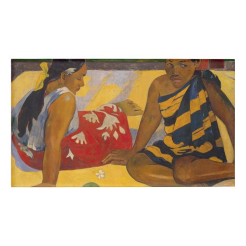 Gauguin French Polynesia Tahiti Women Painting Name Tag