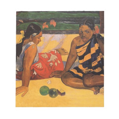 Gauguin French Polynesia Tahiti Women Painting Notepad