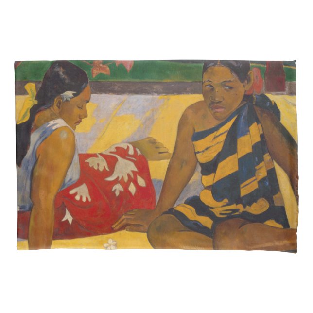 Gauguin French Polynesia Tahiti Women Painting Pillow Case (Front)