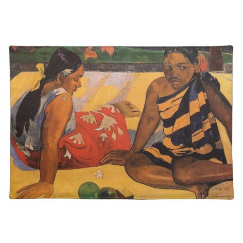 Gauguin French Polynesia Tahiti Women Painting Placemat