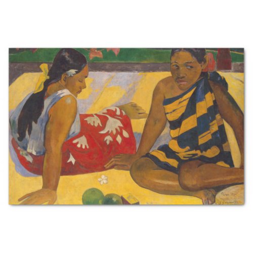 Gauguin French Polynesia Tahiti Women Painting Tissue Paper