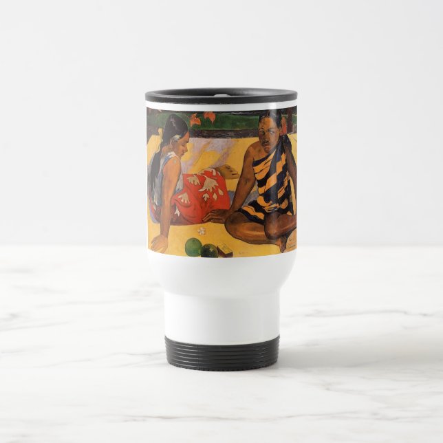 Gauguin French Polynesia Tahiti Women Painting Travel Mug (Center)