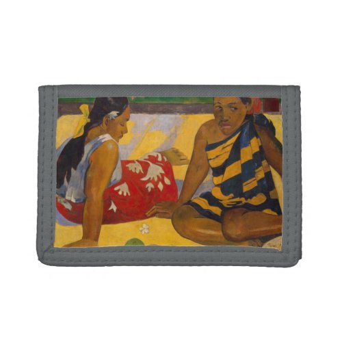 Gauguin French Polynesia Tahiti Women Painting Trifold Wallet