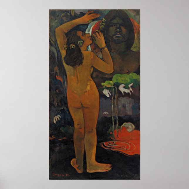 Gauguin - Hina Tefatou (The Moon And Earth) 1893 Poster (Front)