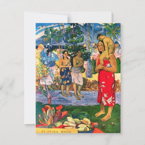 Gauguin Ia Orana Maria Invitations