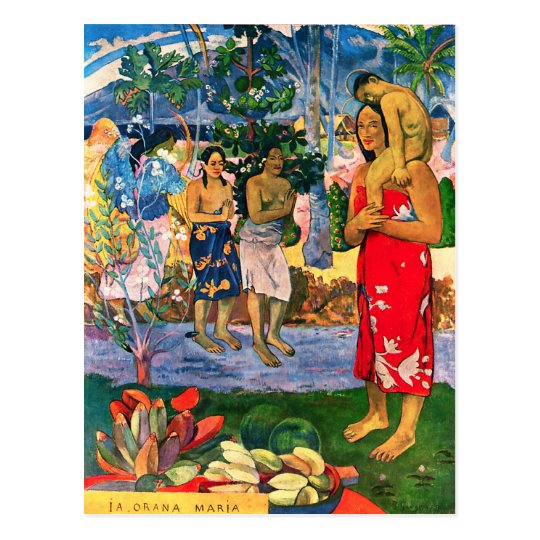 Gauguin Ia Orana Maria Postcard