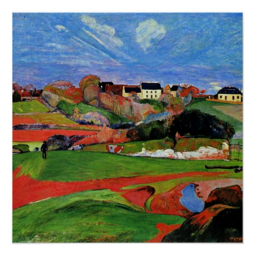 Gauguin _ Landscape at le Pouldu Poster