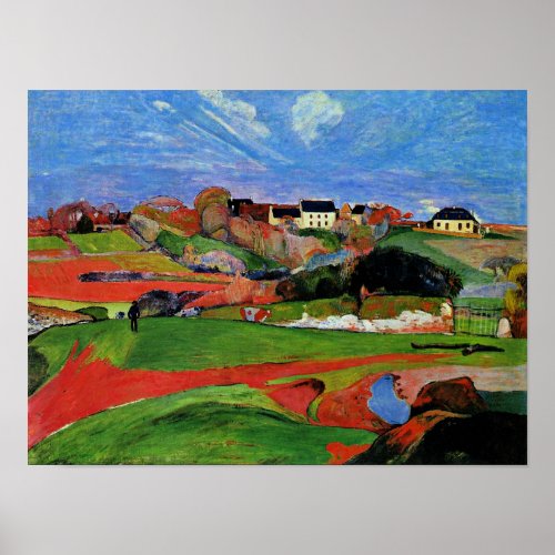 Gauguin _ Landscape at le Pouldu Poster