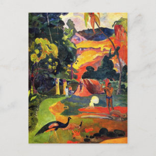 Gauguin Landscape with Peacocks Postcard