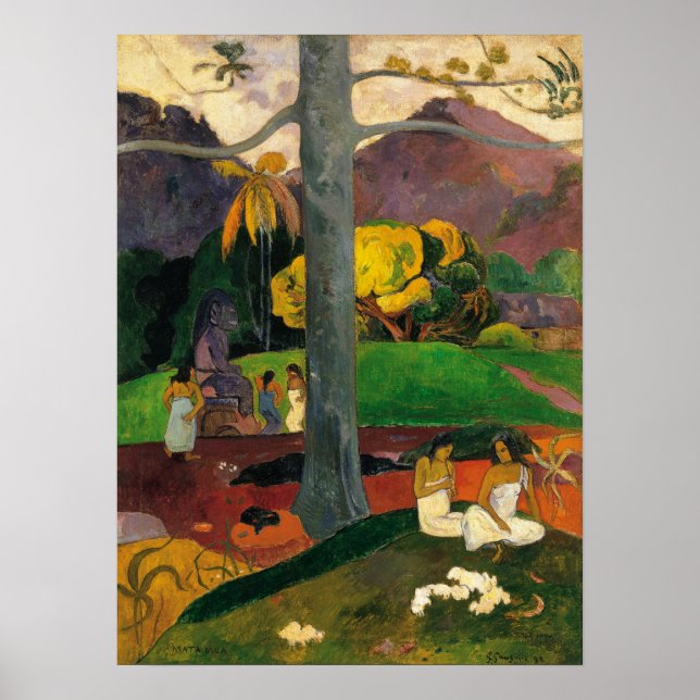 Gauguin - Mata Mua (In Olden Times) 1892 Poster (Front)
