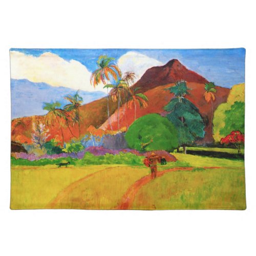Gauguin Mountains in Tahiti Placemat