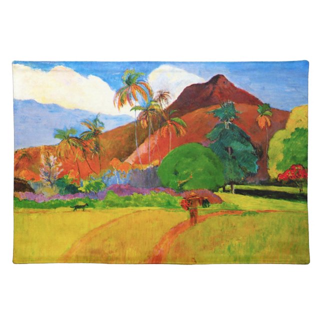 Gauguin Mountains in Tahiti Placemat (Front)