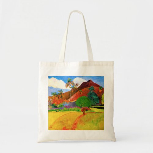 Gauguin Mountains in Tahiti Tote Bag