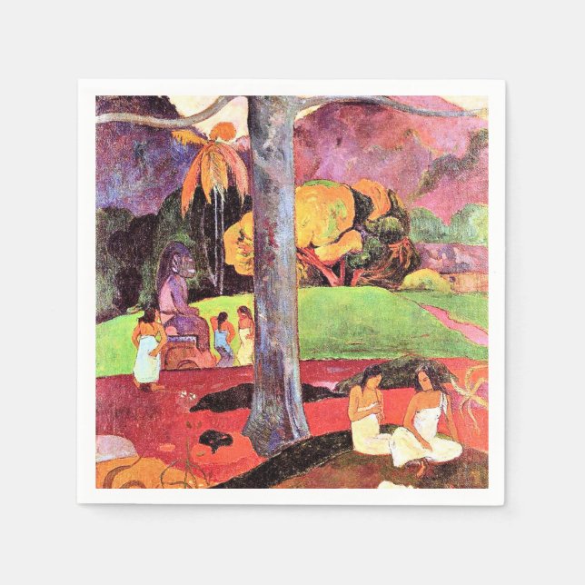 Gauguin - Olden Times, 1892, Tahiti Napkins (Front)