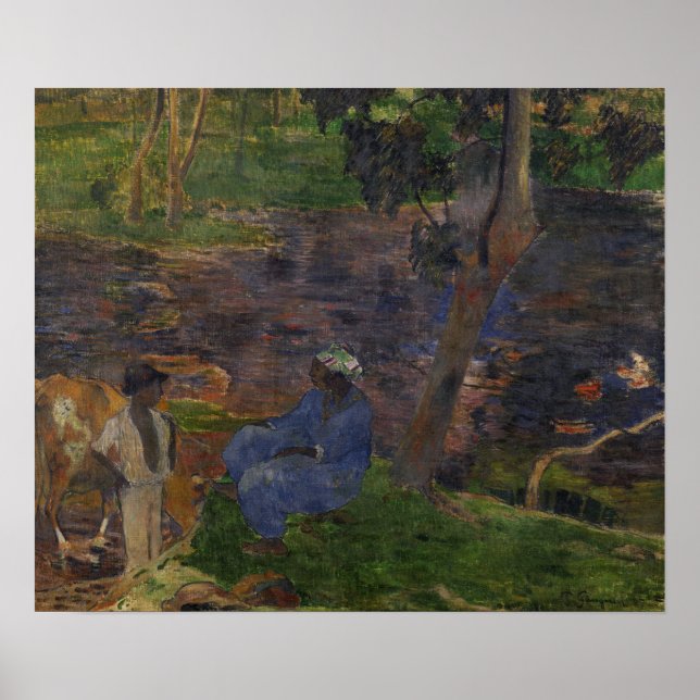 Gauguin - On Shore Of Lake At Martinique 1887 Poster (Front)