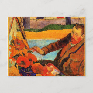 Gauguin painting, Van Gogh Painting Sunflowers Postcard