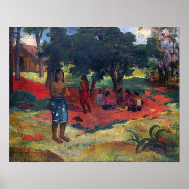 Gauguin - Parau Parau (Whispered Words) 1892 Poster (Front)
