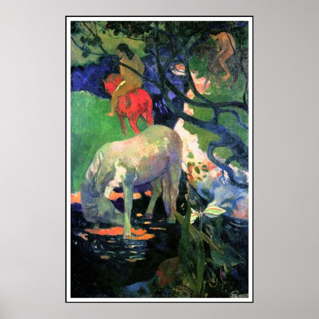 Gauguin Poster Print : The White Horse (Front)