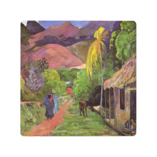 Gauguin - Road in Tahiti Metal Print