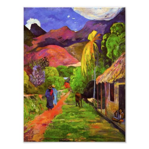 Gauguin Road in Tahiti Photo Print