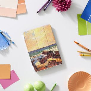 Gauguin - Rocks and Sea, 1886, painting iPad Mini Cover