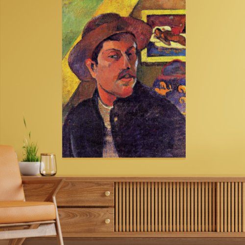 Gauguin _ Self Portrait in a Hat Poster