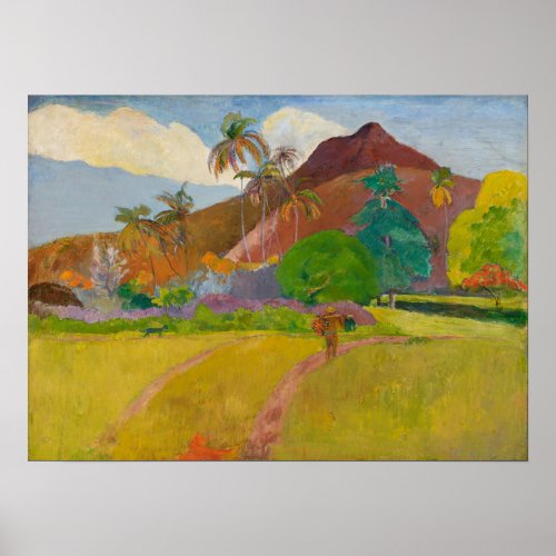 Gauguin _ Tahitian Landscape 1891 Poster