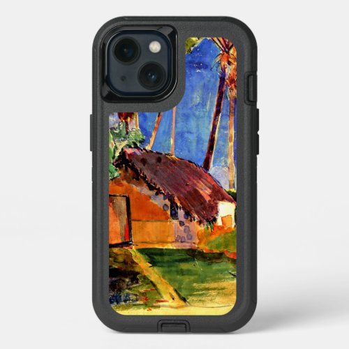Gauguin _ Thatched Hut under Palms iPhone 13 Case