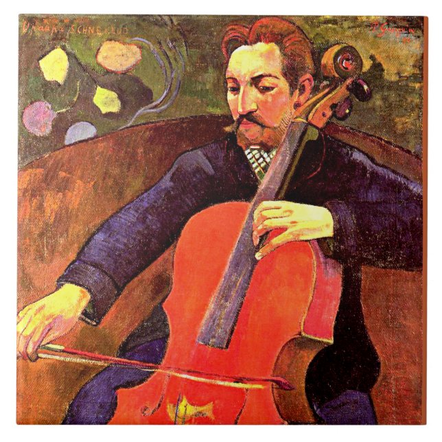 Gauguin - The Cellist Ceramic Tile (Front)