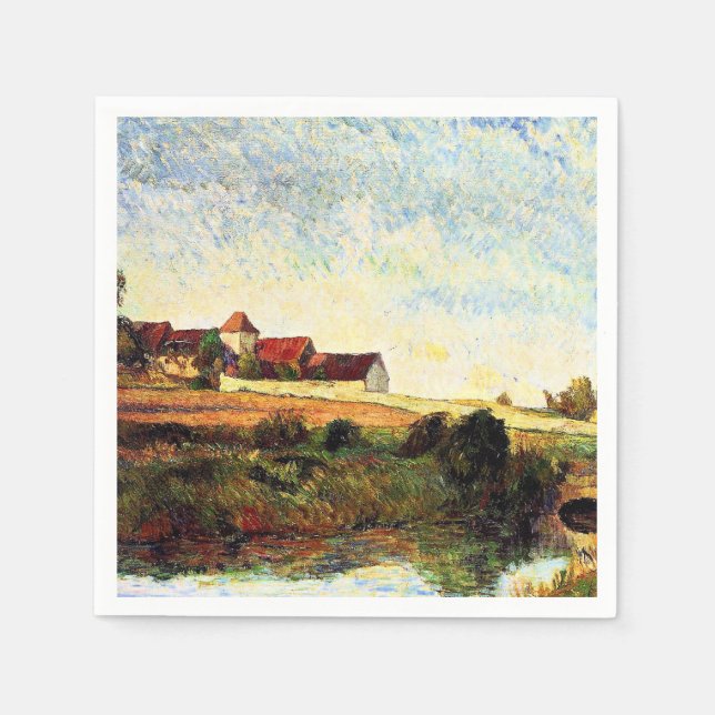 Gauguin - The Farm in Grue, Napkins (Front)