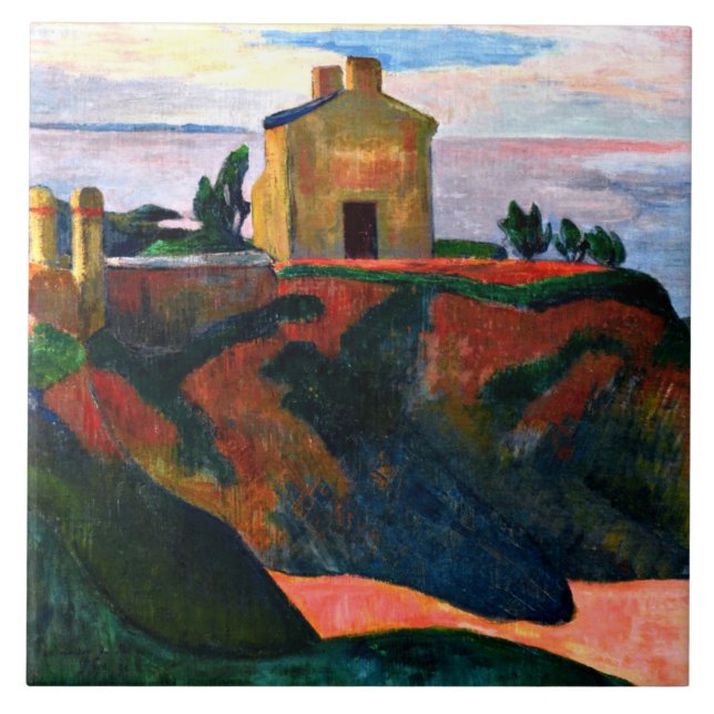 Gauguin - The House at Pan-Du Ceramic Tile (Front)