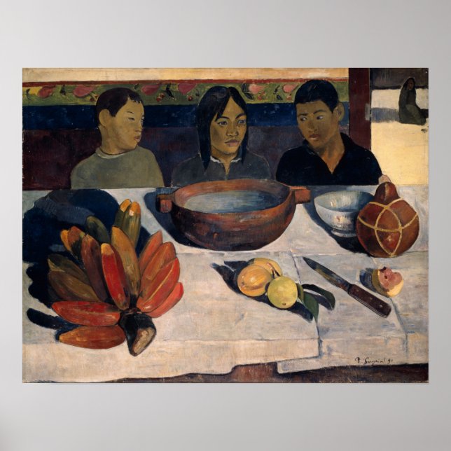 Gauguin - The Meal 1891 Poster (Front)