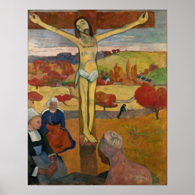 Gauguin - The Yellow Christ 1889 Poster (Front)