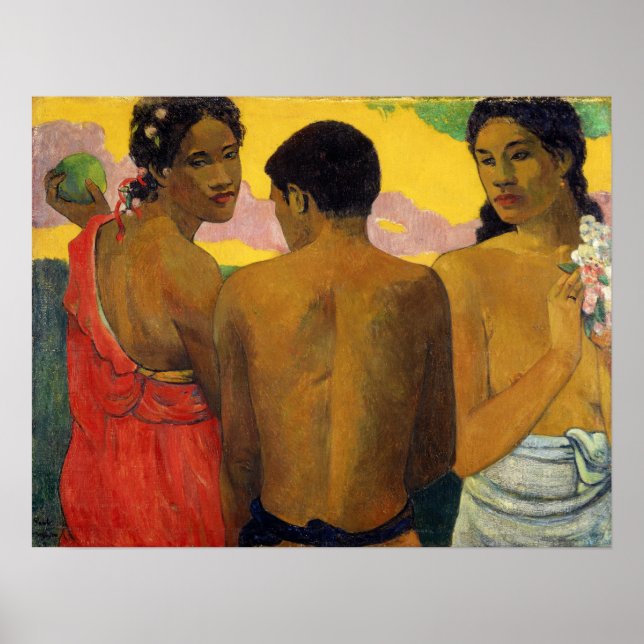 Gauguin - Three Tahitians 1899 Poster (Front)