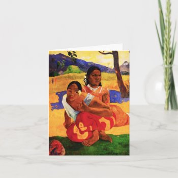 Gauguin When Are You Getting Married Note Card by VintageSpot at Zazzle