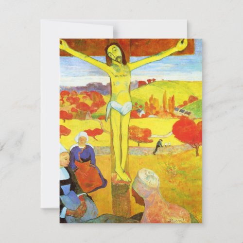 Gauguin Yellow Christ Invitations