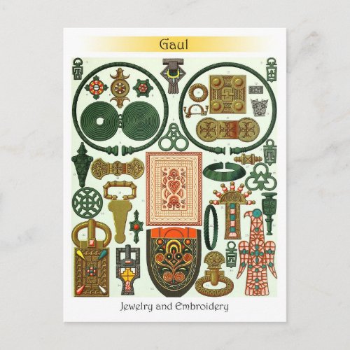 Gaul _ Jewelry and  Embroidery Postcard