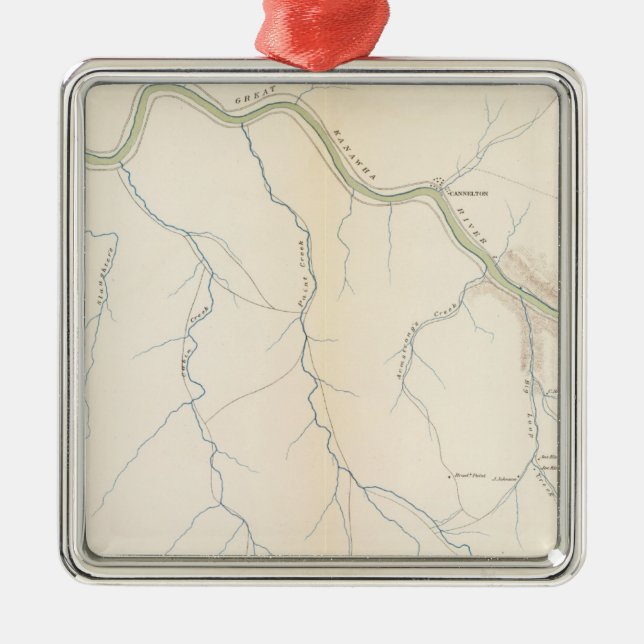 Gauley Bridge Metal Ornament (Front)