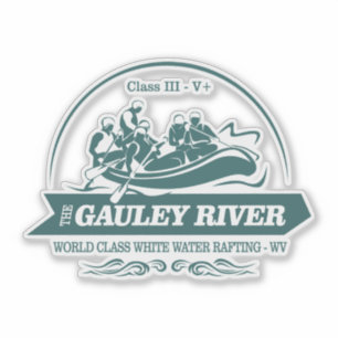 Gauley River (rafting2) Sticker