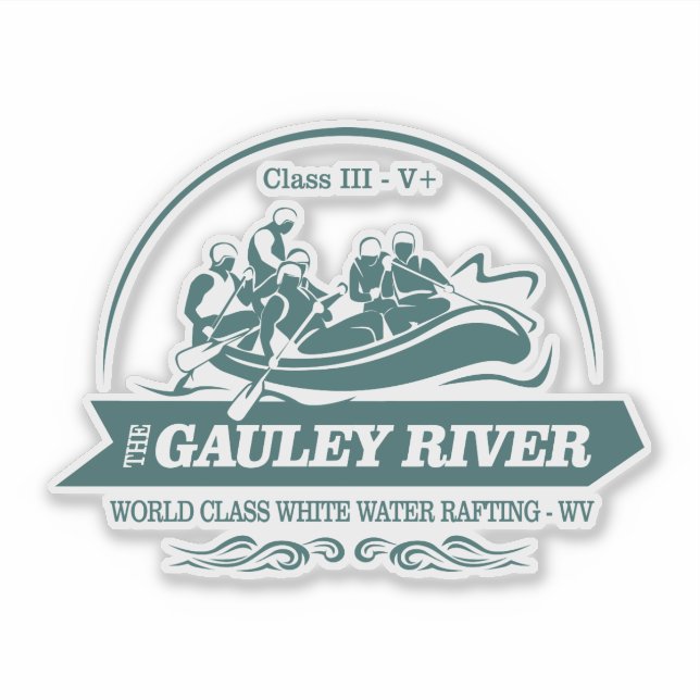 Gauley River (rafting2) Sticker (Front)