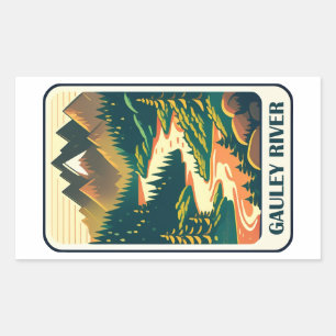 Gauley River West Virginia Colors Rectangular Sticker