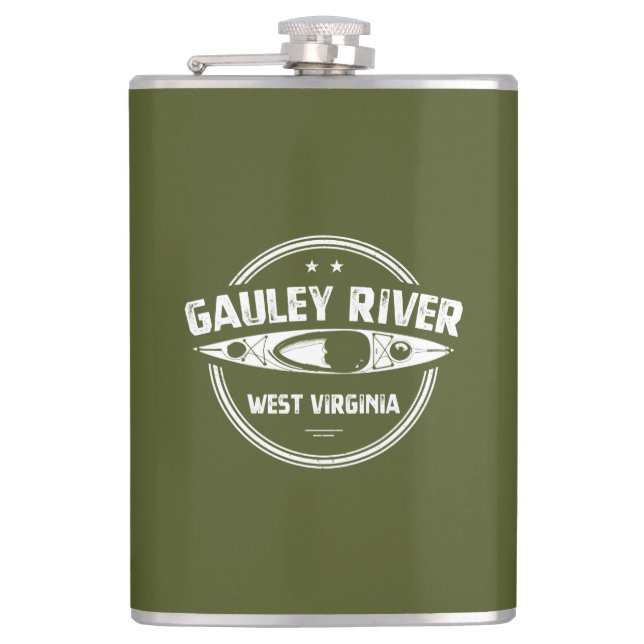 Gauley River, West Virginia Flask (Front)