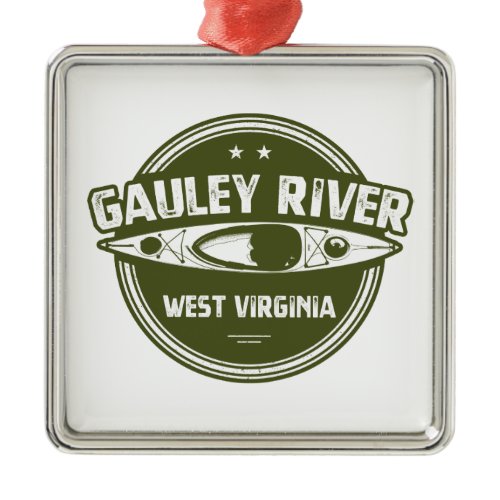 Gauley River, West Virginia Metal Ornament